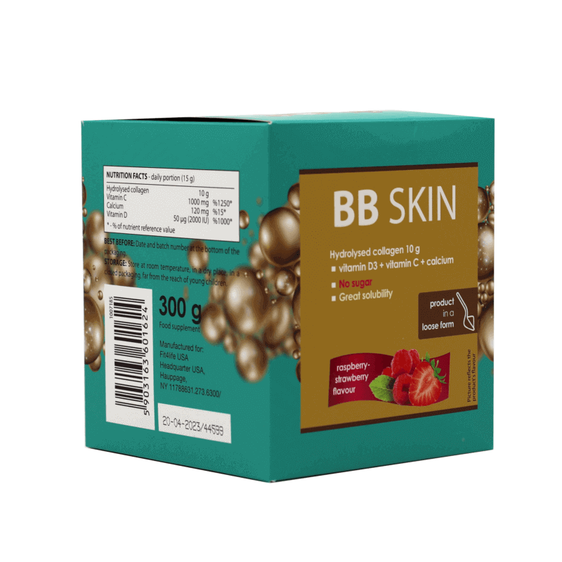 Fit 4 Life BB Skin Raspberry- Strawberry Flavour 300 g