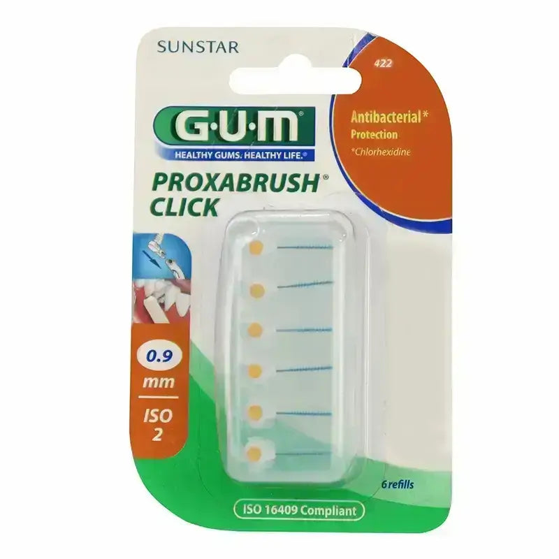 Butler Gum Proxabrush Click Interdental Refill 0.9 mm 6 Pcs