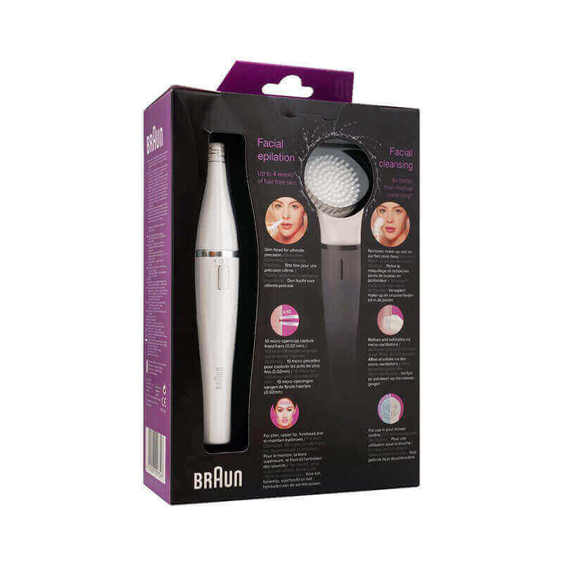Braun Face Spa Mini Epilator With Cleansing Brush SE830