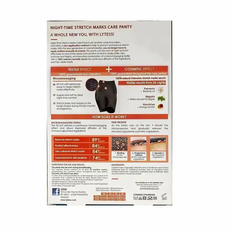 Lytess Night Time Stretch Marks Care Panty Black S/M 2713176