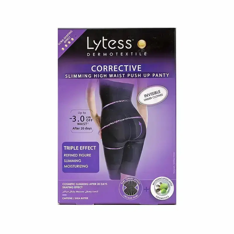 Lytess Corrective Slimming High Waist Push Up Panty Black L/XL 2424293