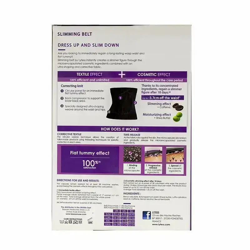 Lytess Corrective Slimming Belt Black XXXL 2424276