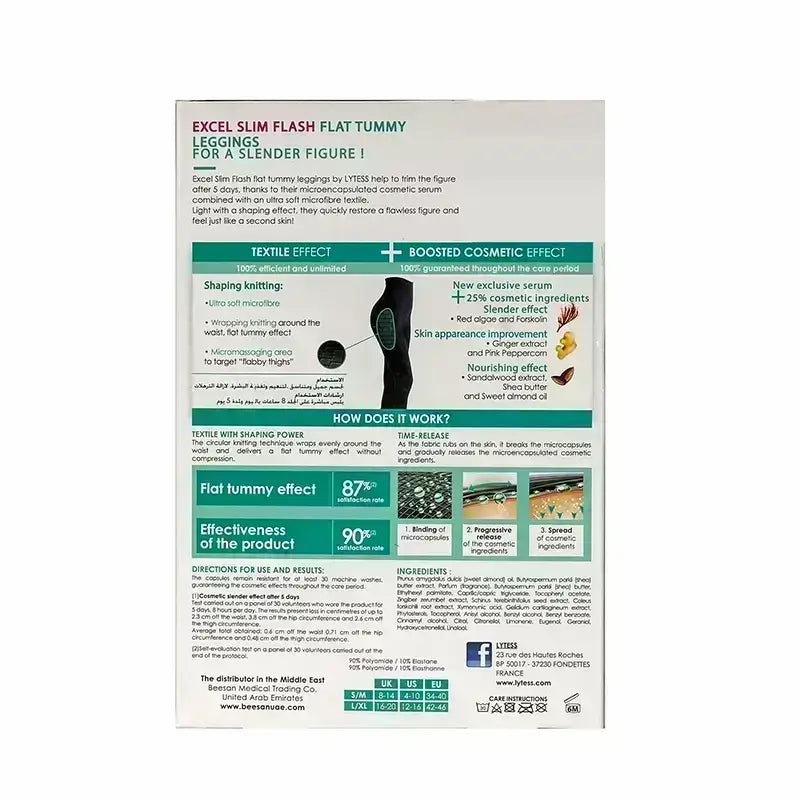 Lytess Flash Flat Tummy Leggings Black L/XL