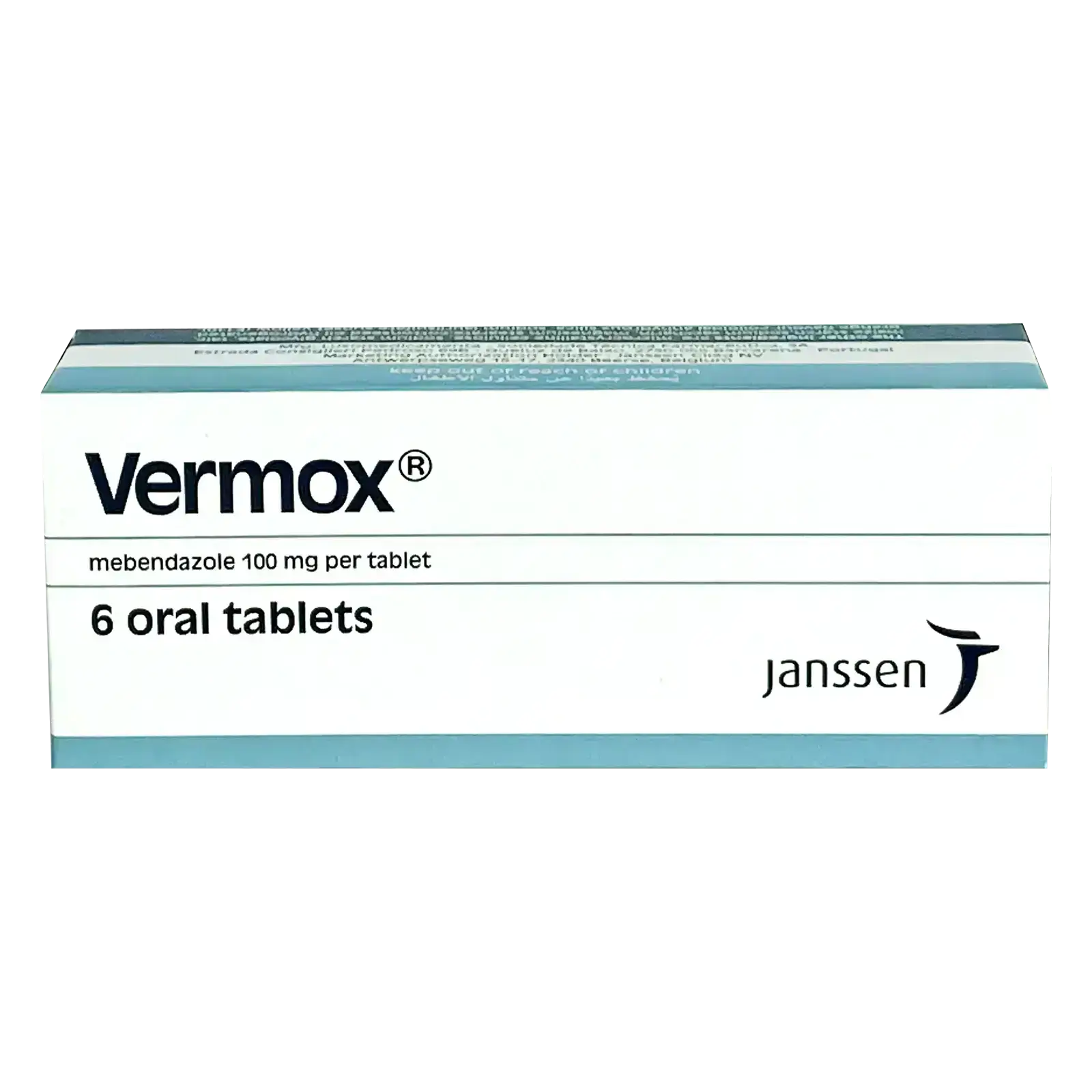 Vermox 100 mg 6 Tabs Anti Anthelmintic