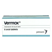 Vermox 100 mg 6 Tabs Anti Anthelmintic