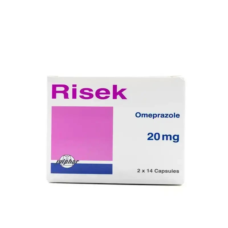 Risek 20 mg 28 Caps For heartburn – Alsultan Pharmacy