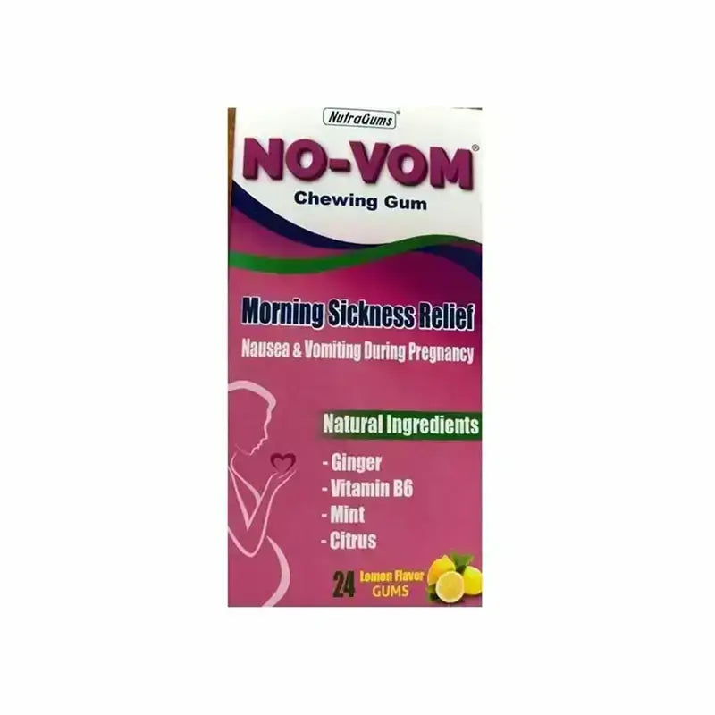 Nutra Gums No Vom Chewing Gum Lemon Flavor 24'S