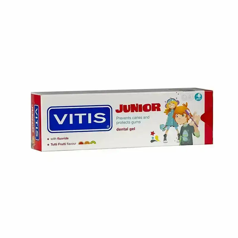 Vitis Junior Dental Gel Tutti Frutti Flavour 75 ml