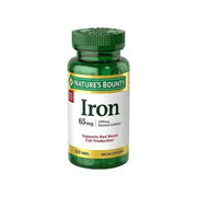 Natures Bounty Iron 65 mg Tabs 100'S For red blood cell production