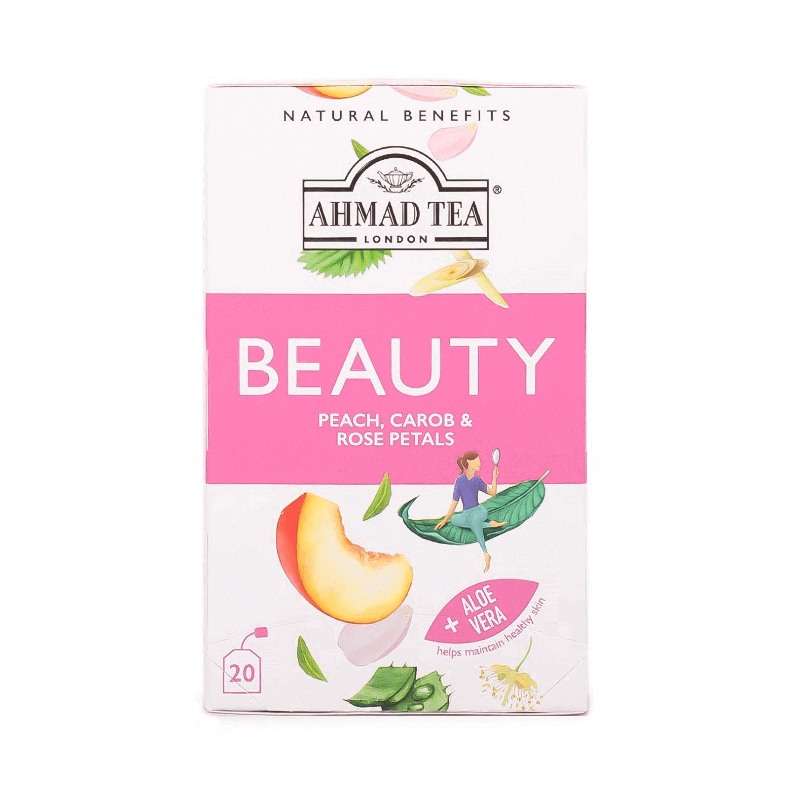 "Ahmed Tea Beauty Bags - Rejuvenating Herbal Tea Infusion 20's"