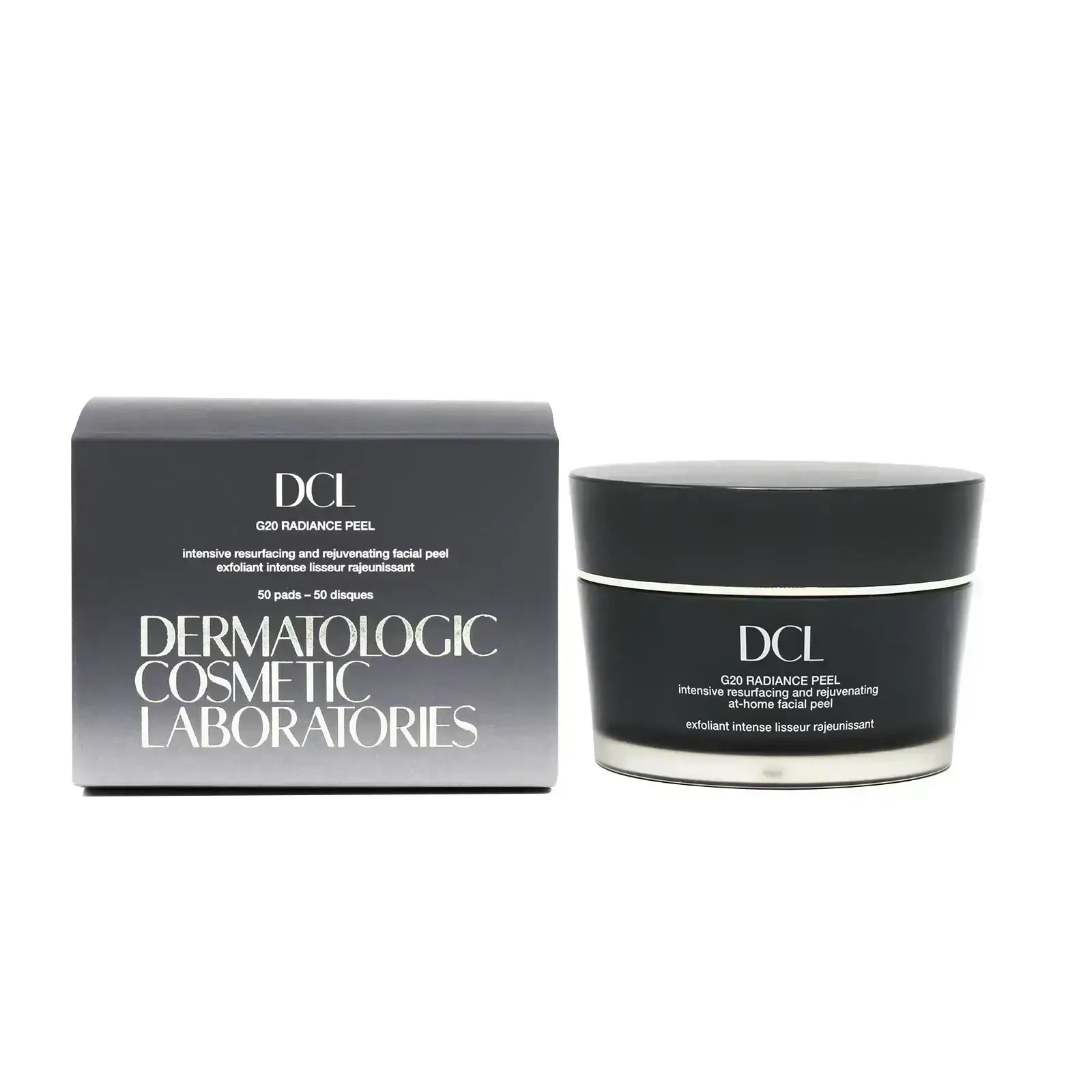 DCL G20 Radiance Peel 50 Pads 250538 for skin renewal