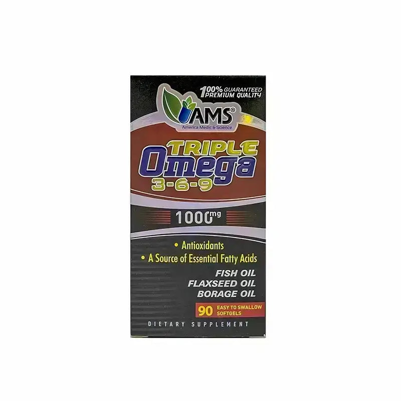 AMS Triple Omega 3-6-9 1000 mg 90 Softgels
