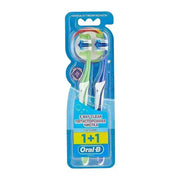 Oral B Complete 5 Way Clean Toothbrush Medium 1+1
