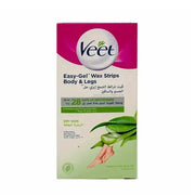 Veet Easy Gel Wax Strips For Dry Skin 20 Pcs