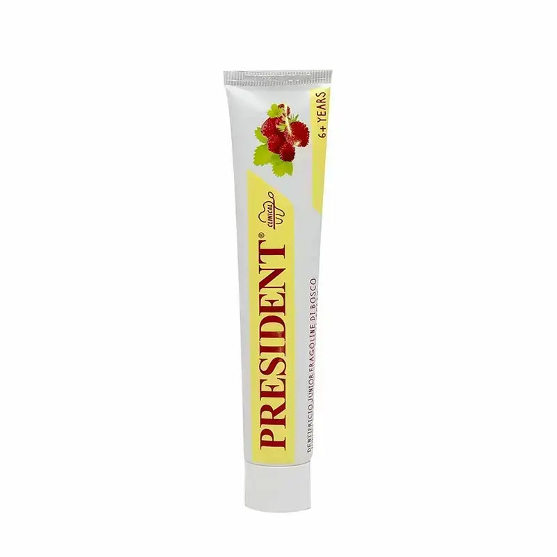 President Junior 6+ Years Toothpaste Wild Strawberry Flavor 50 ml ...