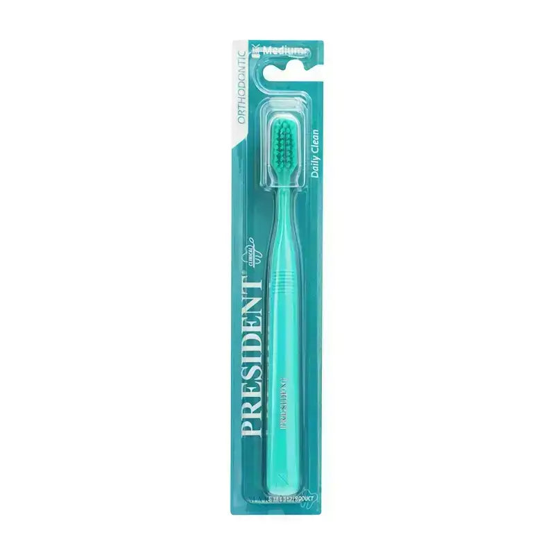 President Orthodontic Toothbrush Medium 1 Pc