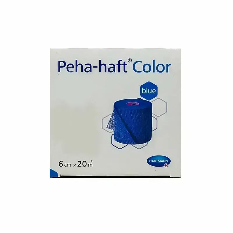 Hartmann Peha-Haft Cohesive Bandage Blue 6cm x 20m