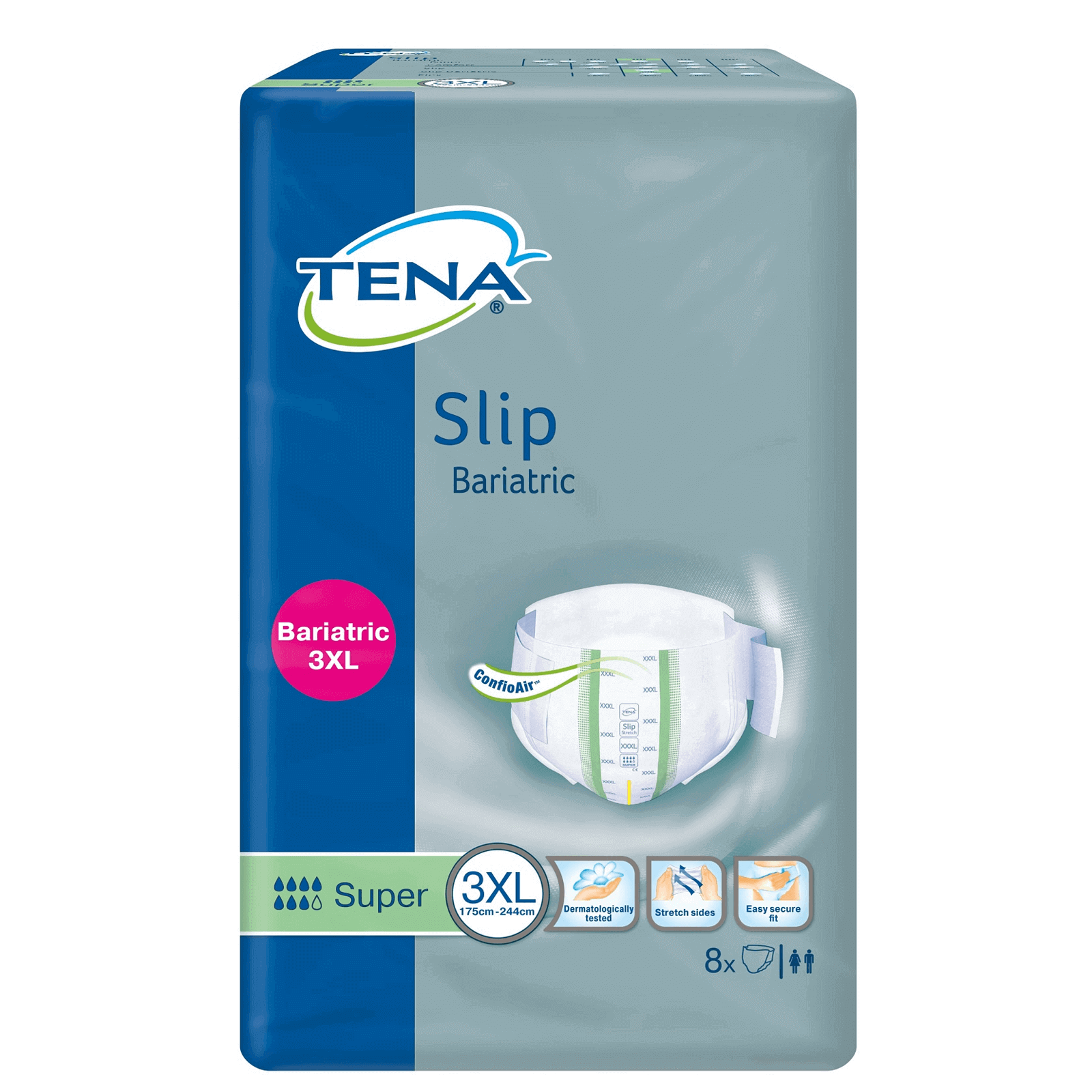Tena Proskin Slip Bariatric Super 3XL 8 Pcs