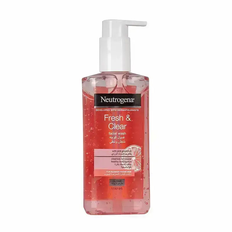 Neutrogena Fresh & Clear Facial Wash with Pink Grapefruit 200 ml