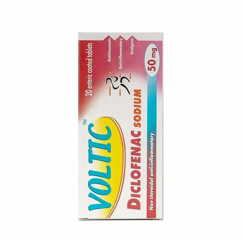 Voltic 50 mg Tabs 20'S Analgesic And Anti Inflammatory