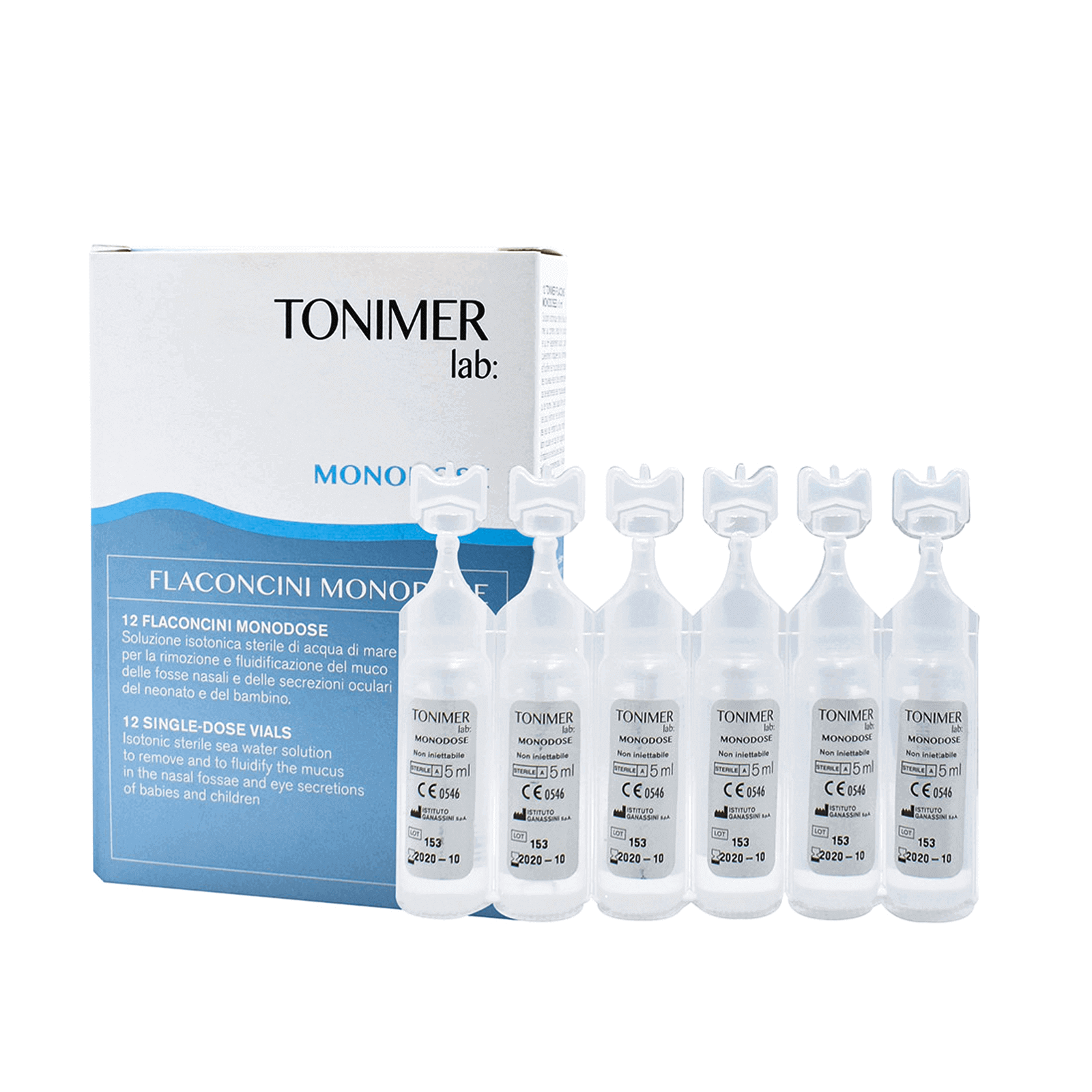 Tonimer Monodose 12 Vials sea water solution