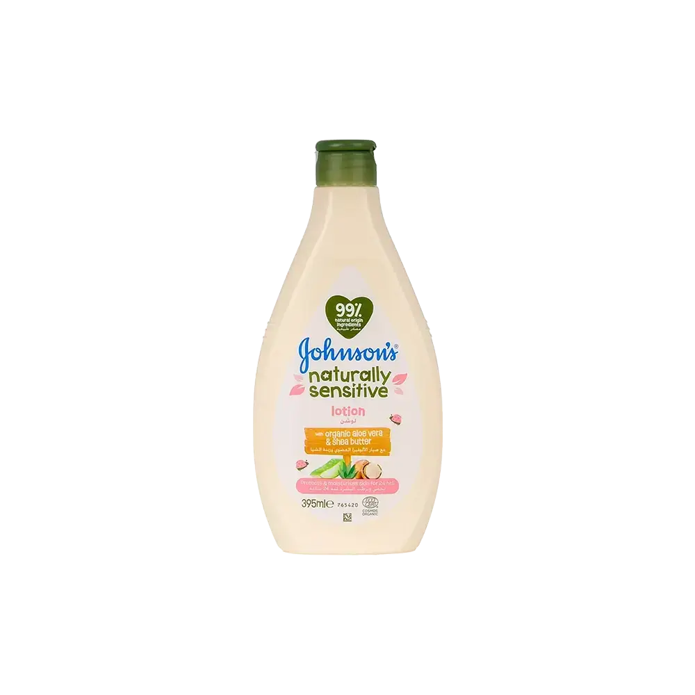 Johnson's Naturally Sensitive Lotion with Aloe vera & Shea Butter 395 ml