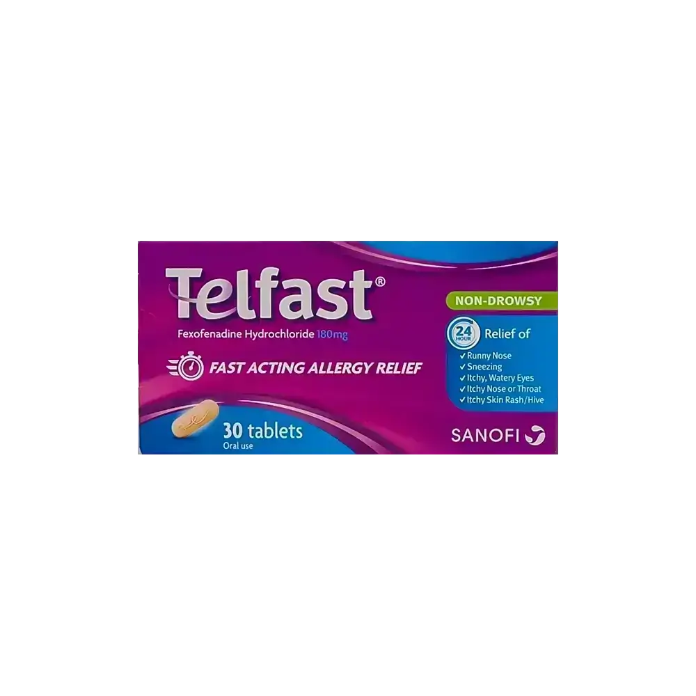 Telfast 180 mg 30 Tabs
