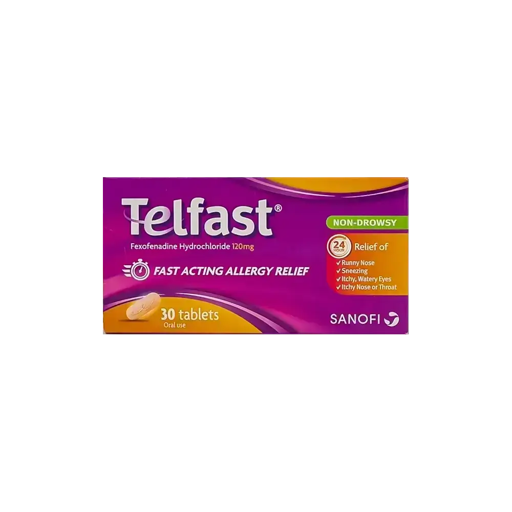 Telfast 120 mg 30 Tabs
