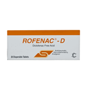 روفيناك د 50 مجم 20 قرص قابل للانتشار مسكن ومضاد للالتهاب   