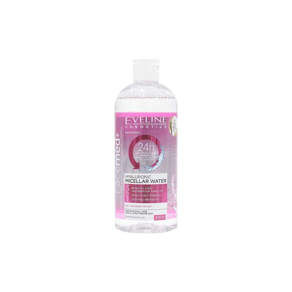 Eveline 3In1 Hyaluronic Micellar Water 400 ml