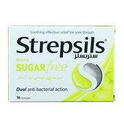 Strepsils Lemon Sugar Free Lozenges 16'S