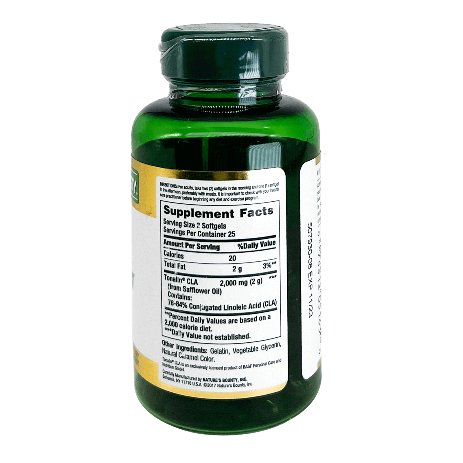 Natures Bounty CLA Tonalin 1000 mg Softgels 50'S