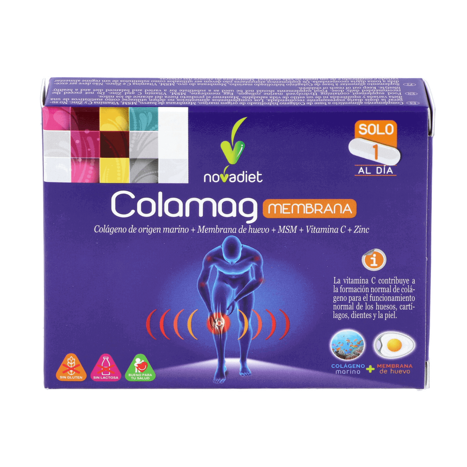 Novadiet Colamag Membrana MSM+Vit C+Zinc capsule