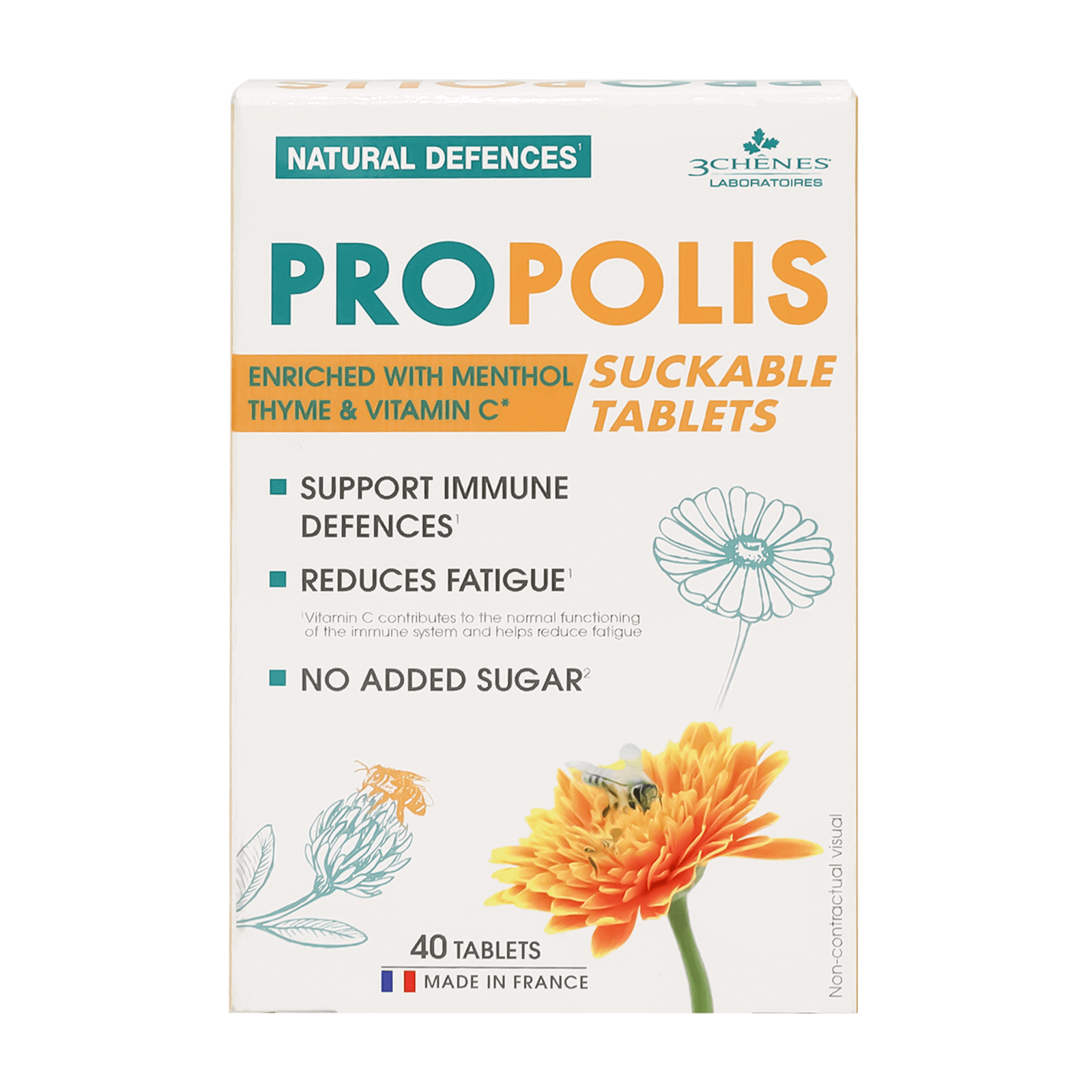 3 Chenes Propolis Lozenges 40'S