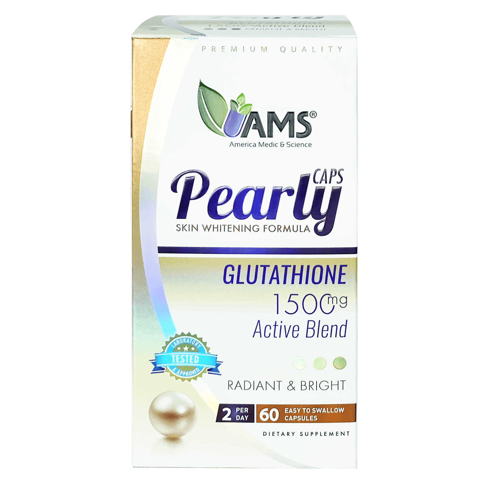 AMS Pearly Whitening Caps 60'S Alsultan Pharmacy AMS Pearly Whitening Caps 60'S Alsultan Pharmacy