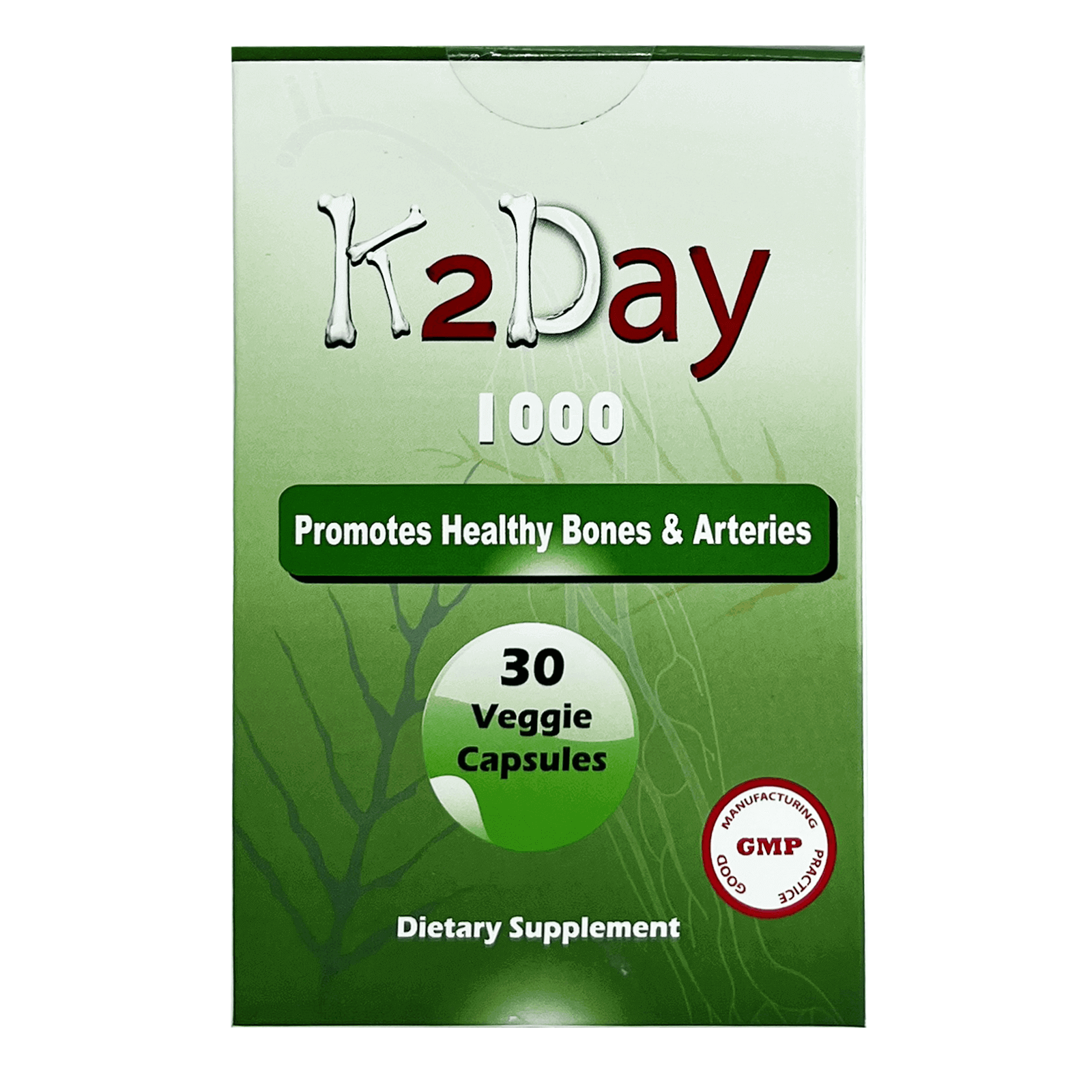 K2DAY 1000 mg Capsules 30'S