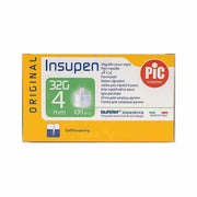 Pic Insupen Pen Needles 32G*4 mm 100 Pcs