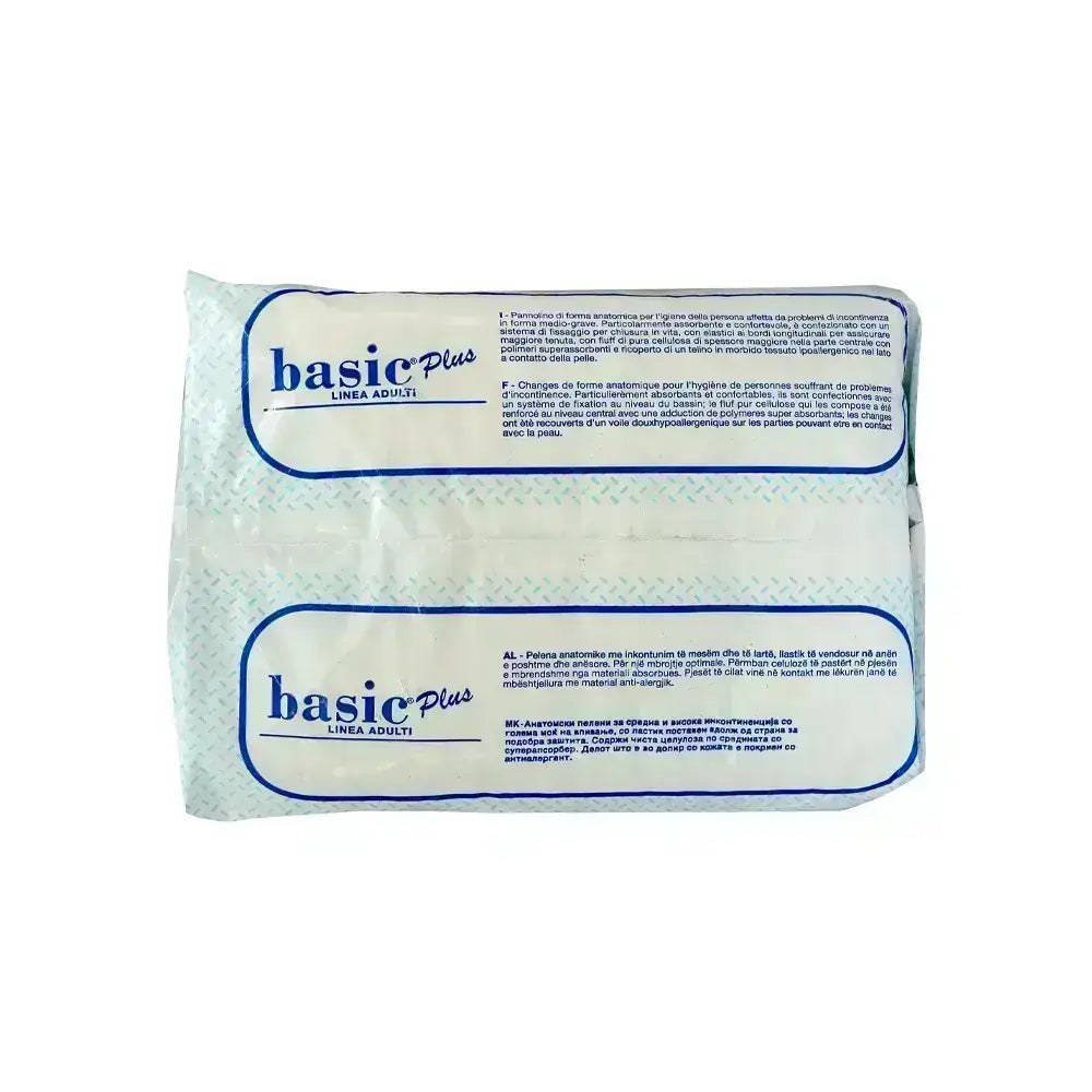 Basic Plus Adult Diapers Medium 15 Pcs