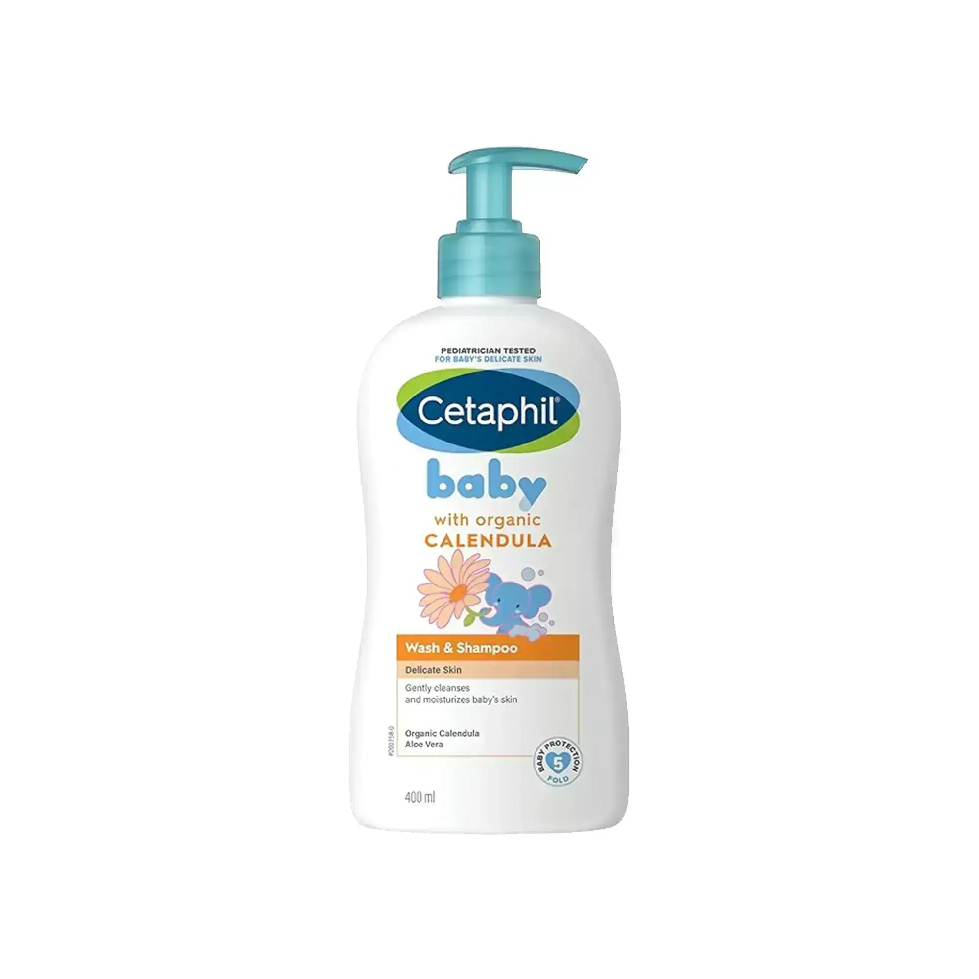 Cetaphil Baby Wash & Shampoo With Calendula 400 ml
