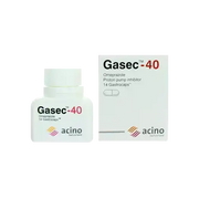 Gasec 40 mg 14 Caps For Stomach Ulcers and Acidity