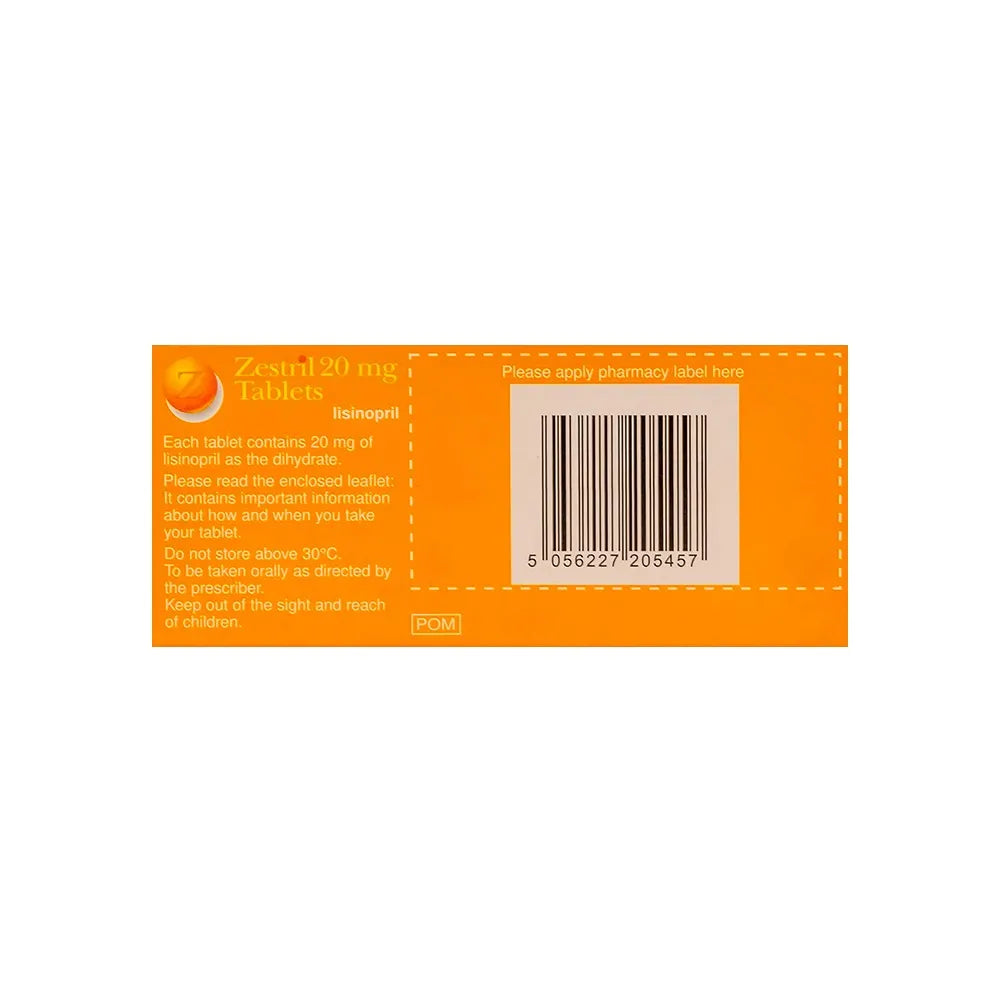 Zestril 20 mg 28 Tabs