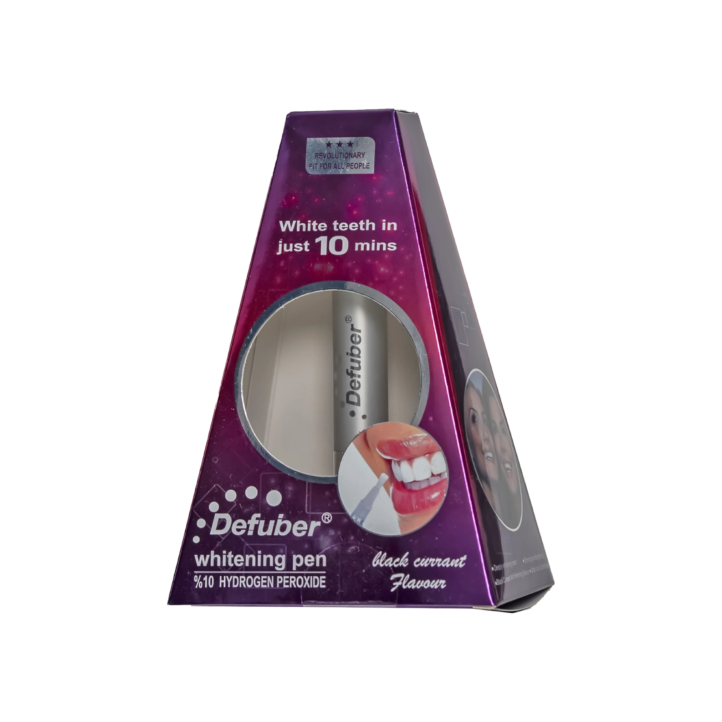 Defuber Teeth Whitening Pen 10% HP With Black Currant Flavour