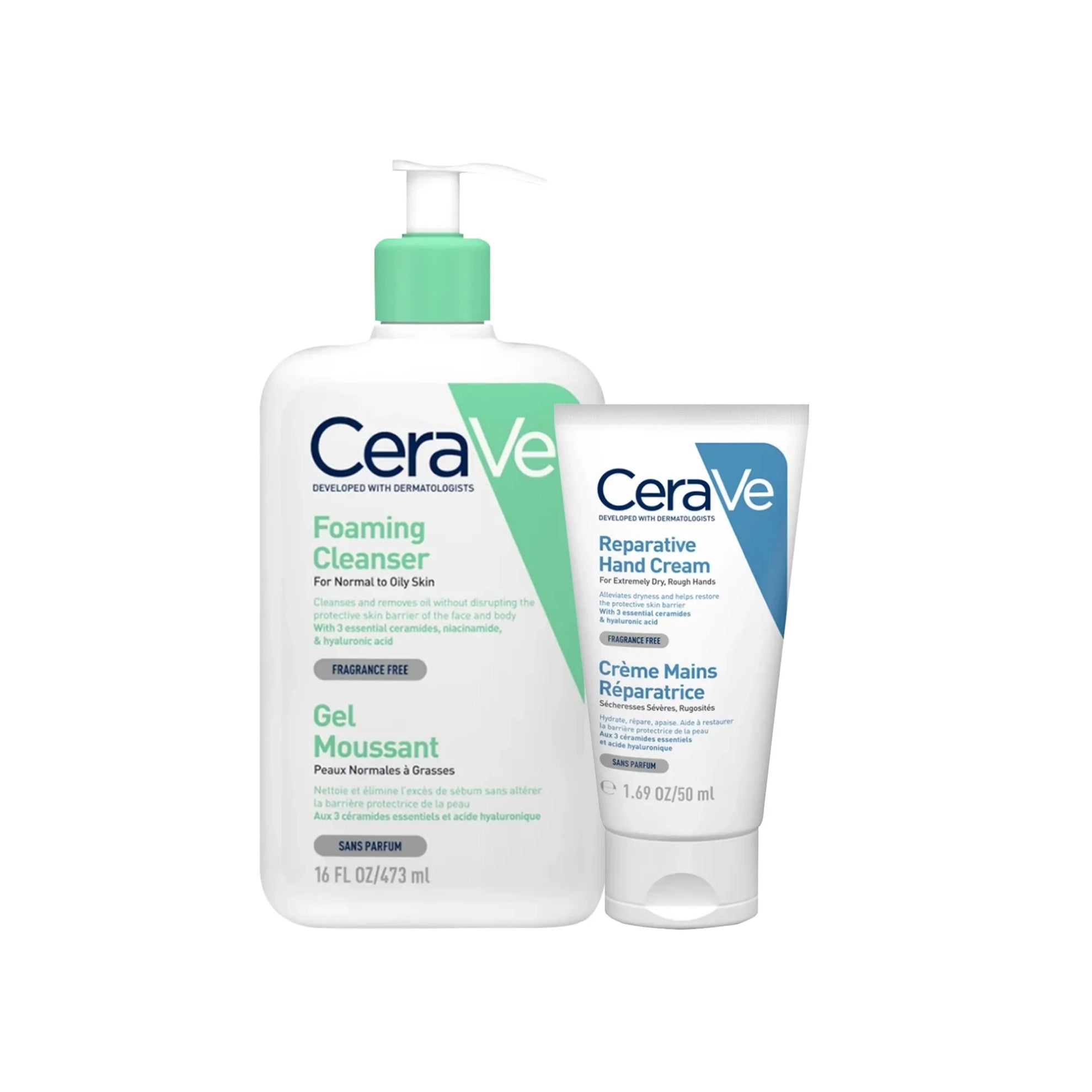 Cerave Eid Kit Foaming Cleanser 473 ml + Hand Cream 50 g