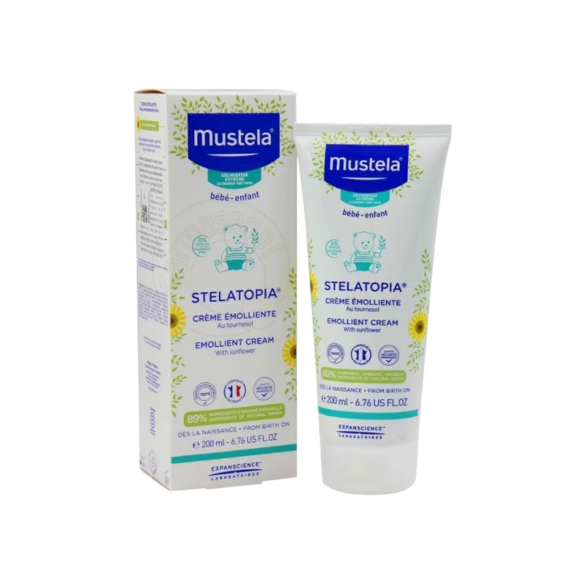 Mustela Stelatopia Emollient Cream with Sunflower 200 ml