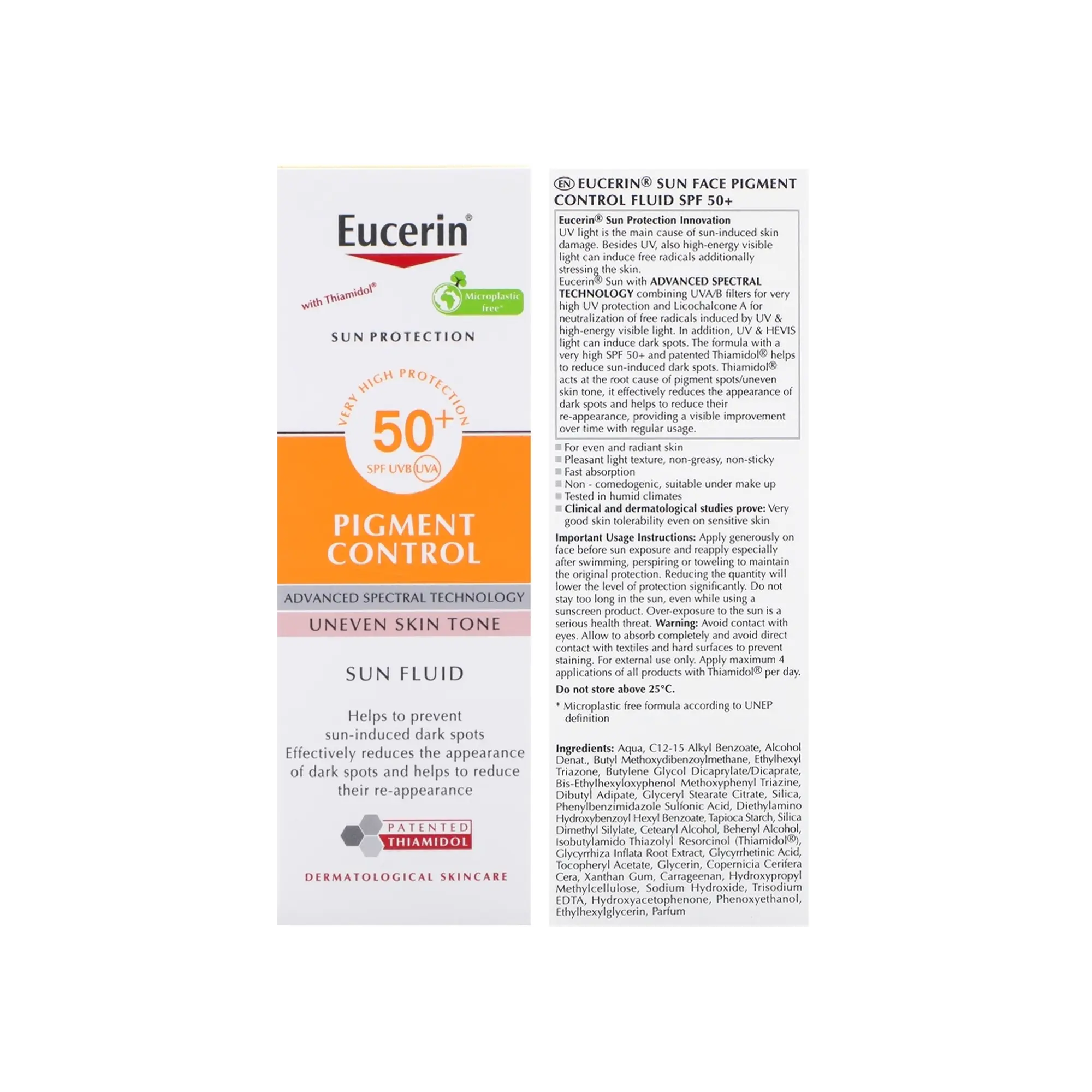 Eucerin Sun Protection Even Pigment Control Fluid  SPF+50 - 50 ml