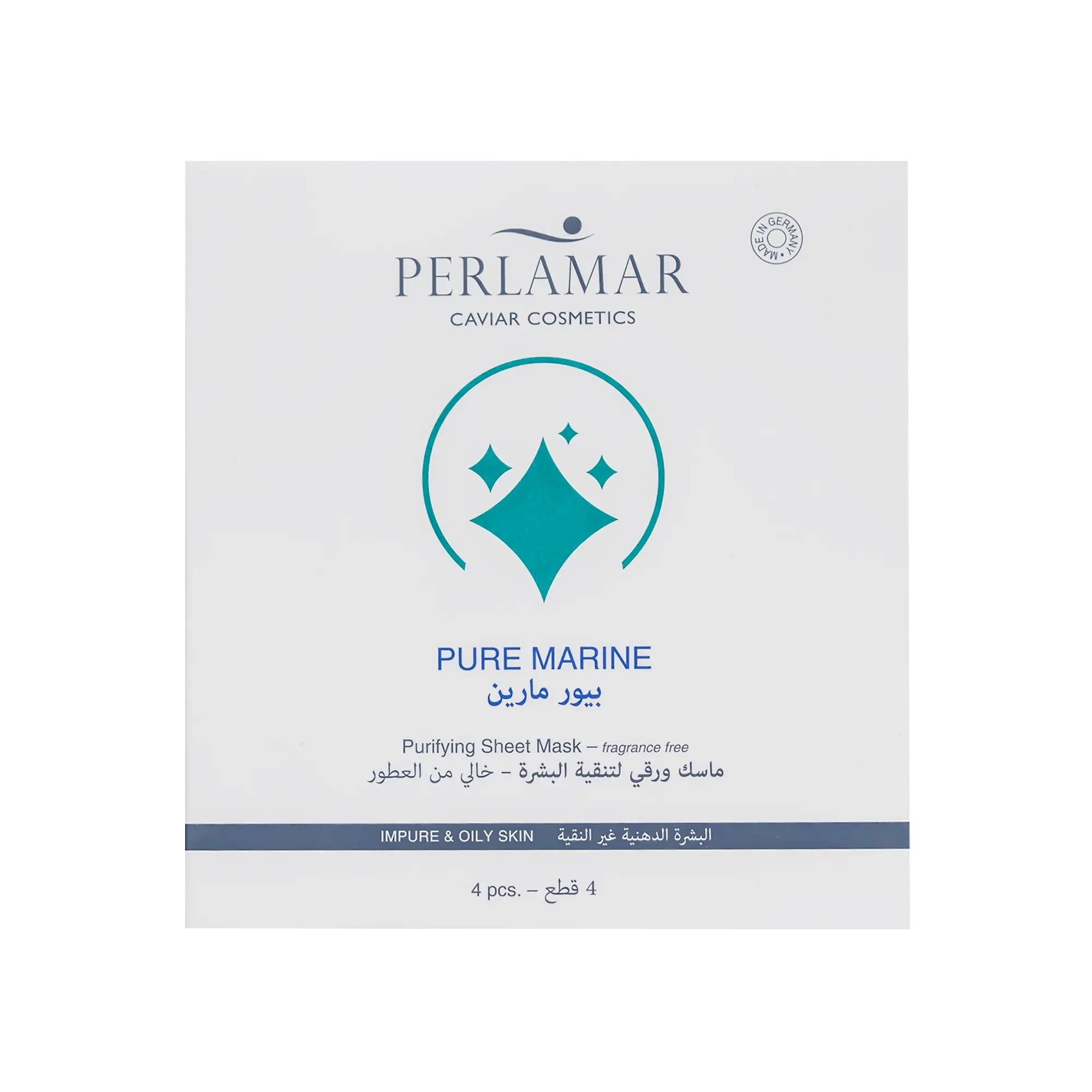 Perlamar Pure Marine Purifying Sheet Mask 4×16 ml