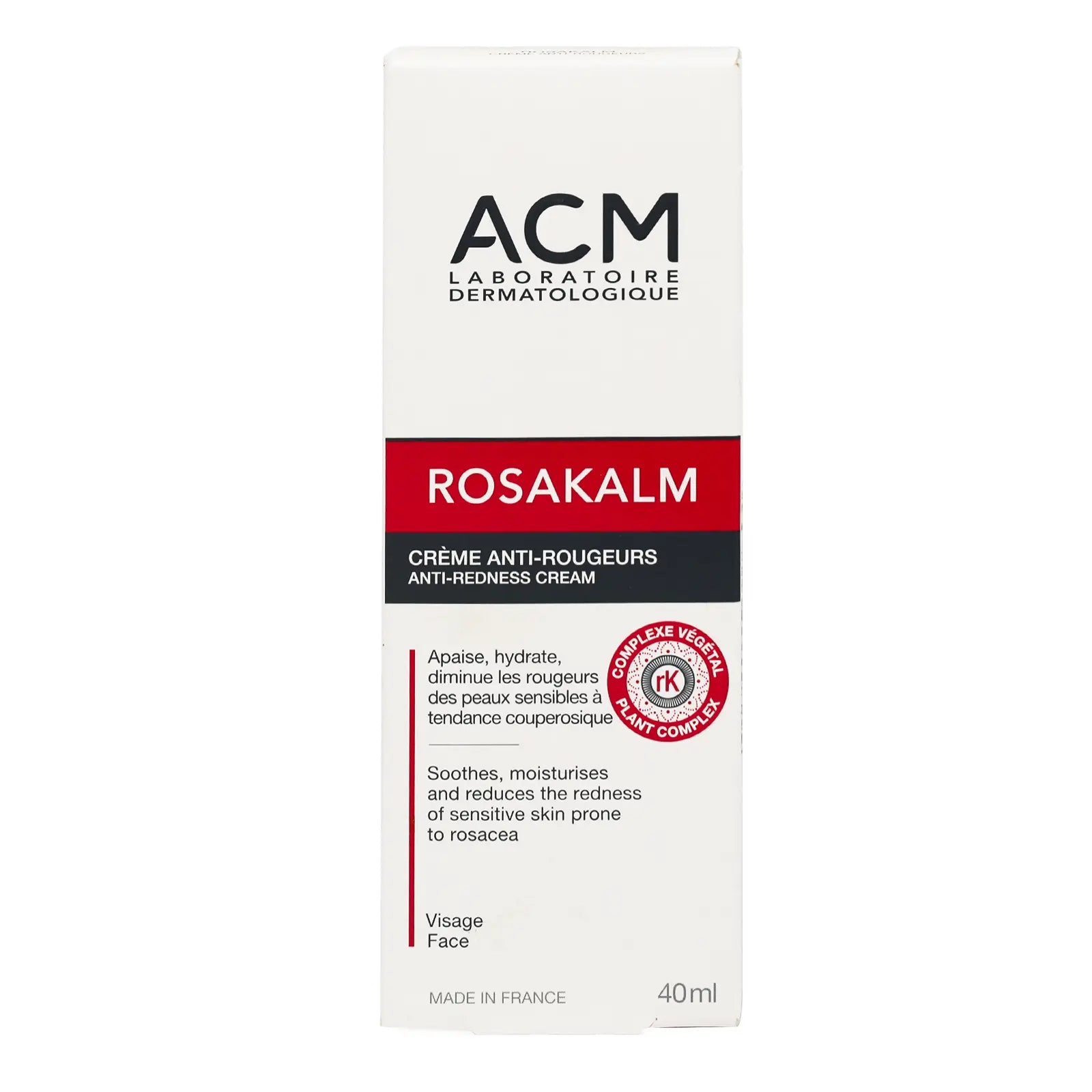 ACM Rosakalm Anti-Redness Cream 40 ml to soothe the skin