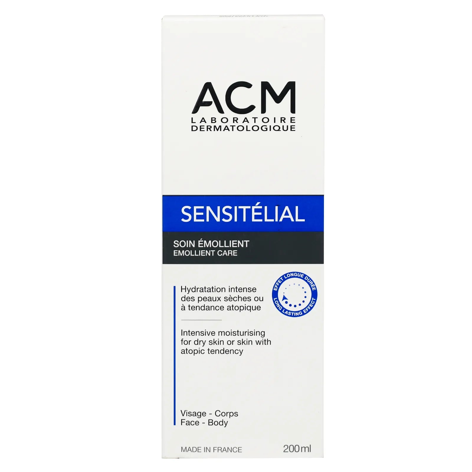 ACM Sensitelial Emollient Care Face & Body 200 ml to moisturize the skin