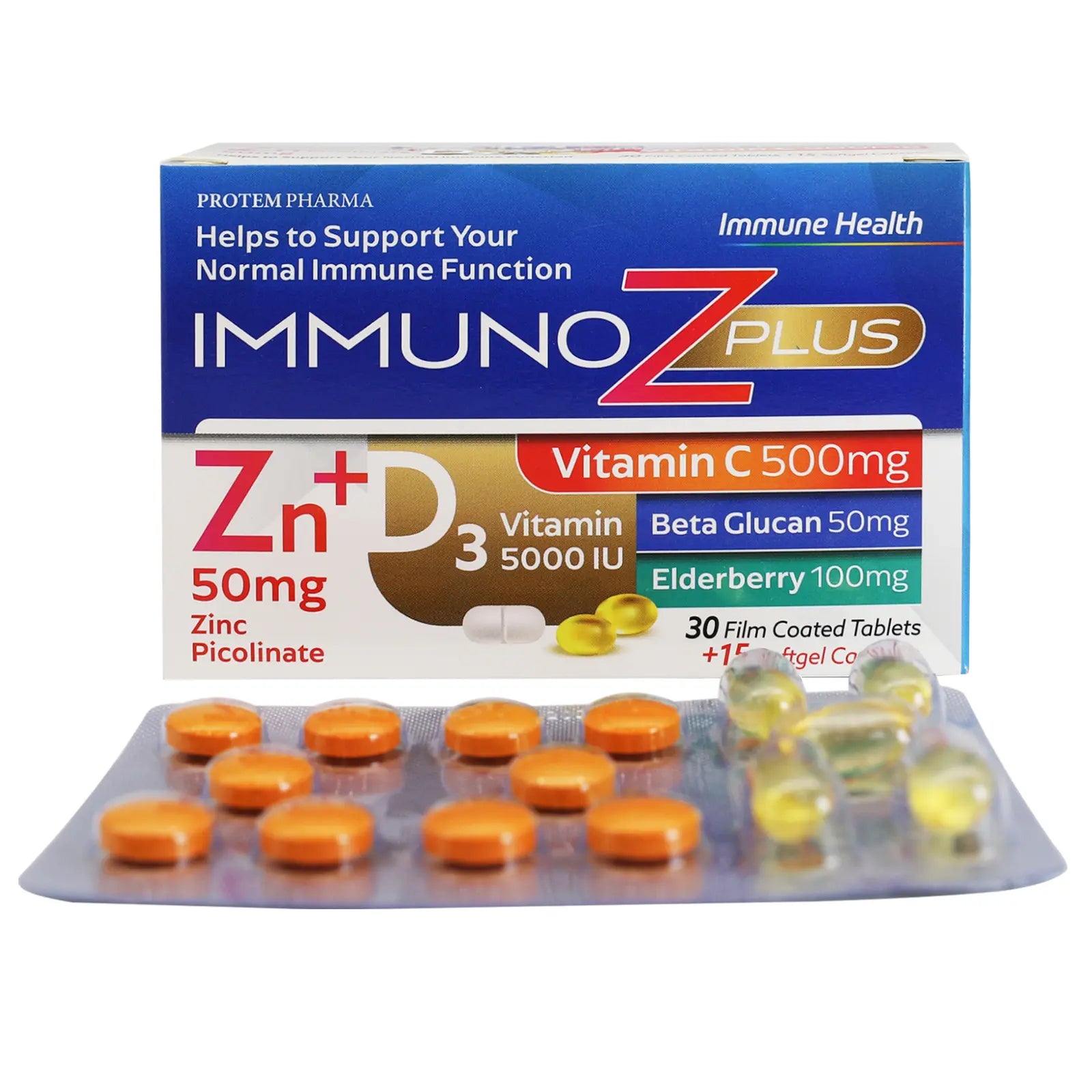 Daily Vit+ Immuno Z Plus 30 Tabs + 15 Caps