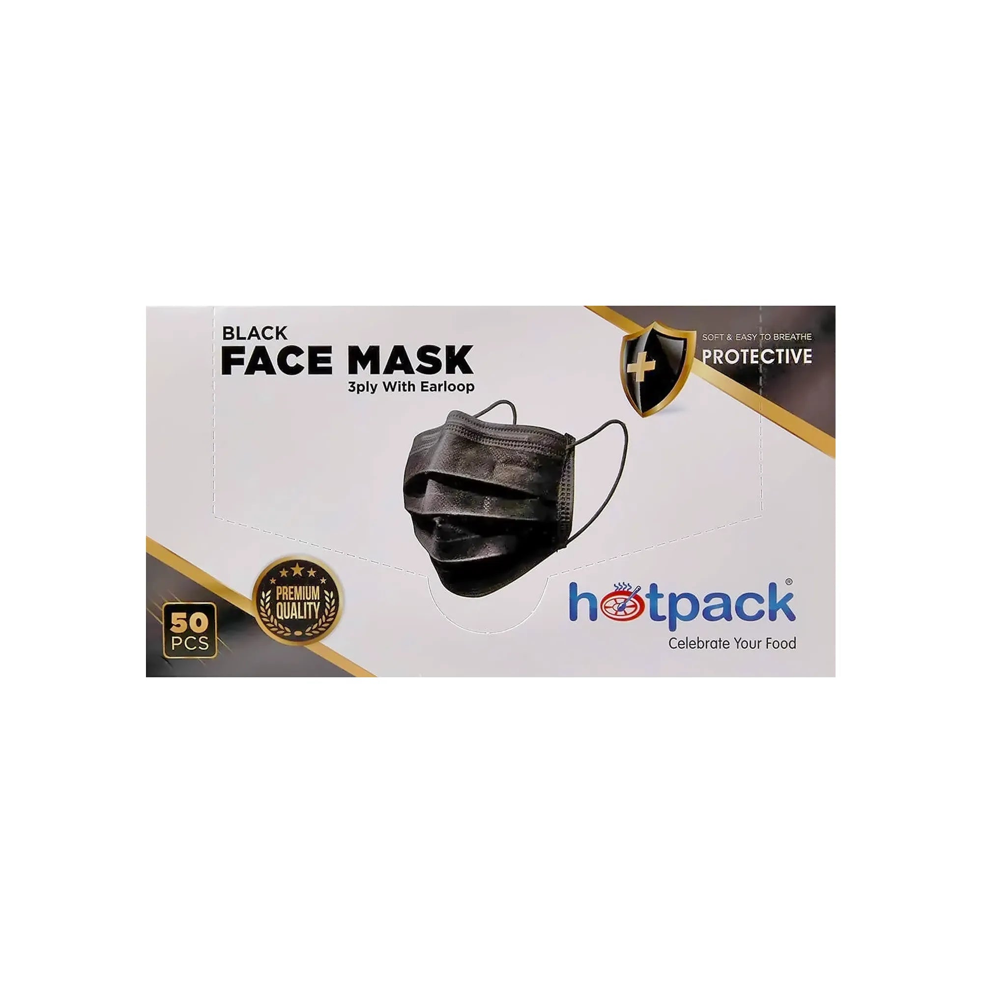 Black Face Mask Multiple Protection 50 Pcs